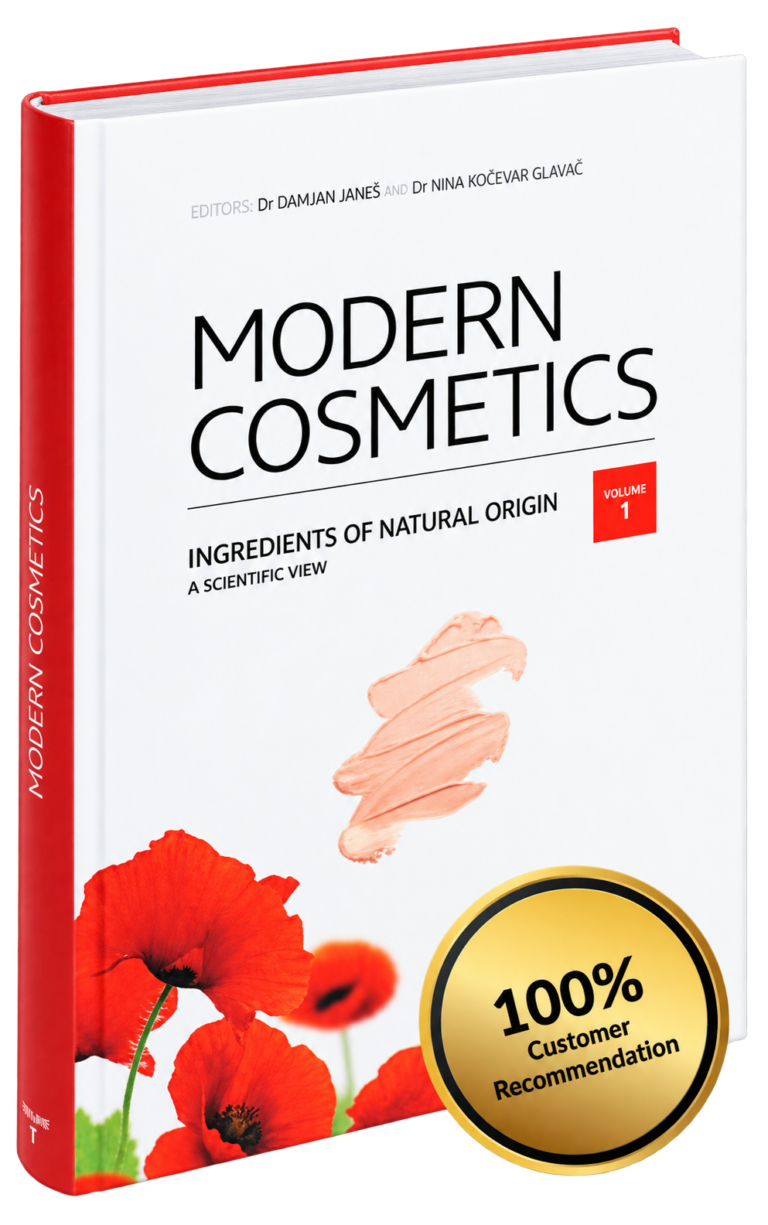Modern Cosmetics Book - Ingredients of Natural Origin, A Scientific View, Volume 1